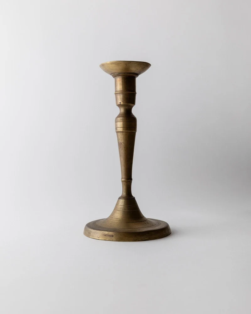 Early 19th Century Brass Candleholder