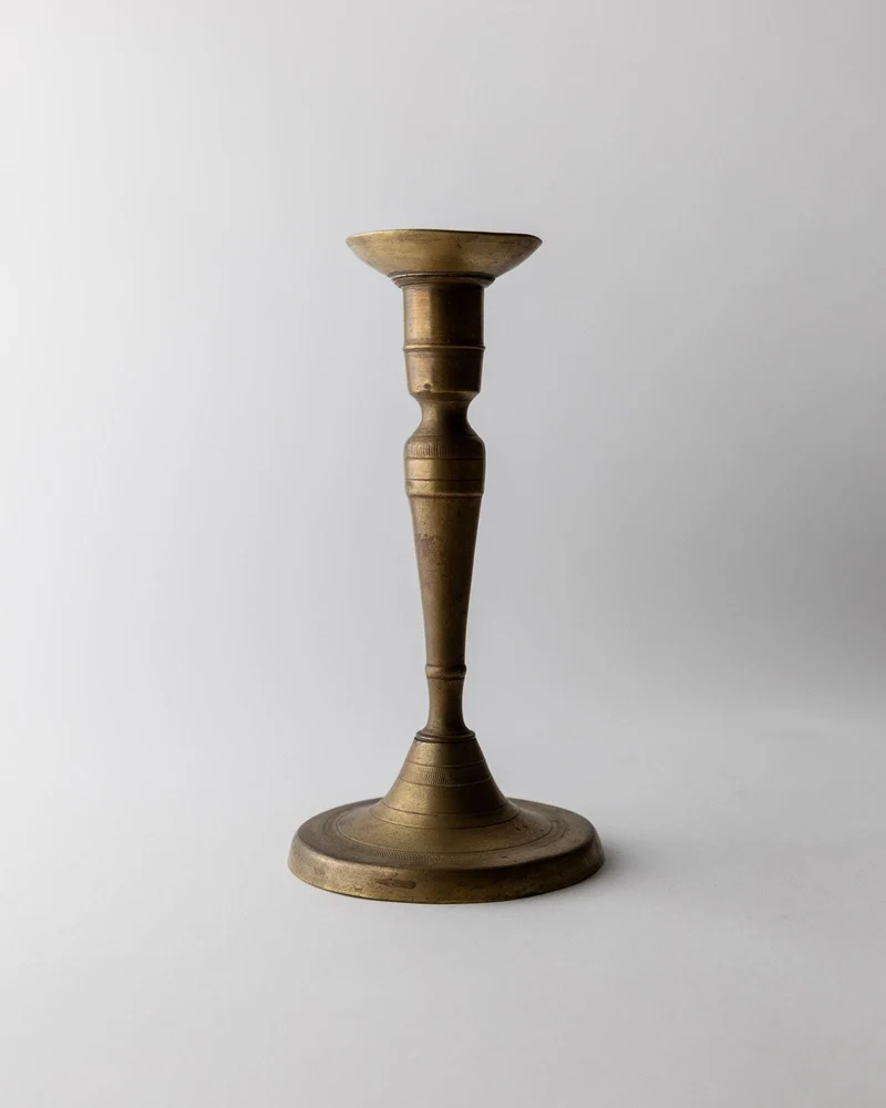 Early 19th Century Brass Candleholder