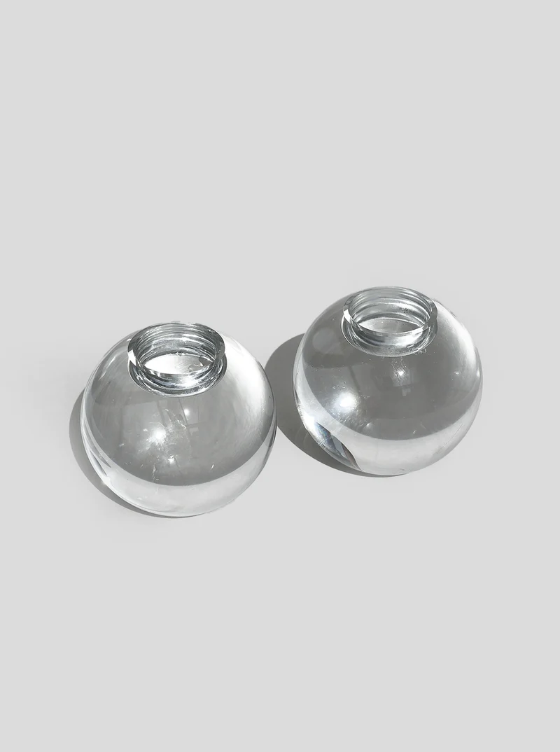 Crystal Spheric Candle Holders