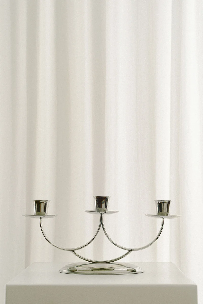 Three-Light Art Deco Candelabra