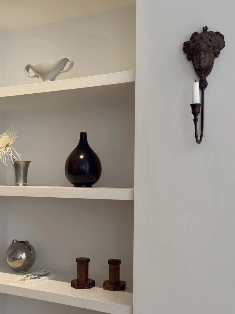 Neoclassical Bronze Candle Sconce