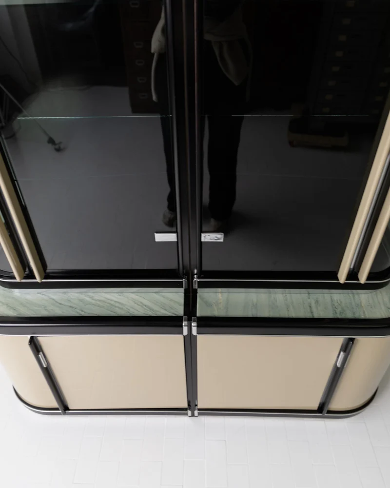 1950s Art Deco Bar Cabinet in Lacquered Wood