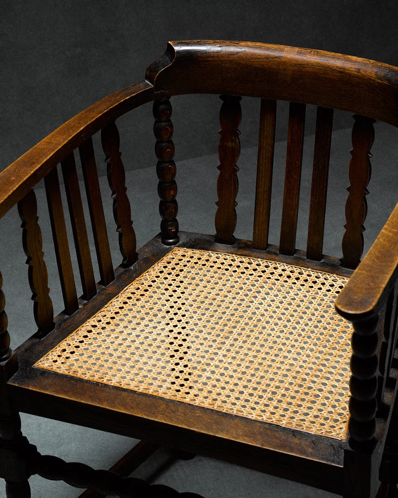Captains Chair with Cane Seating