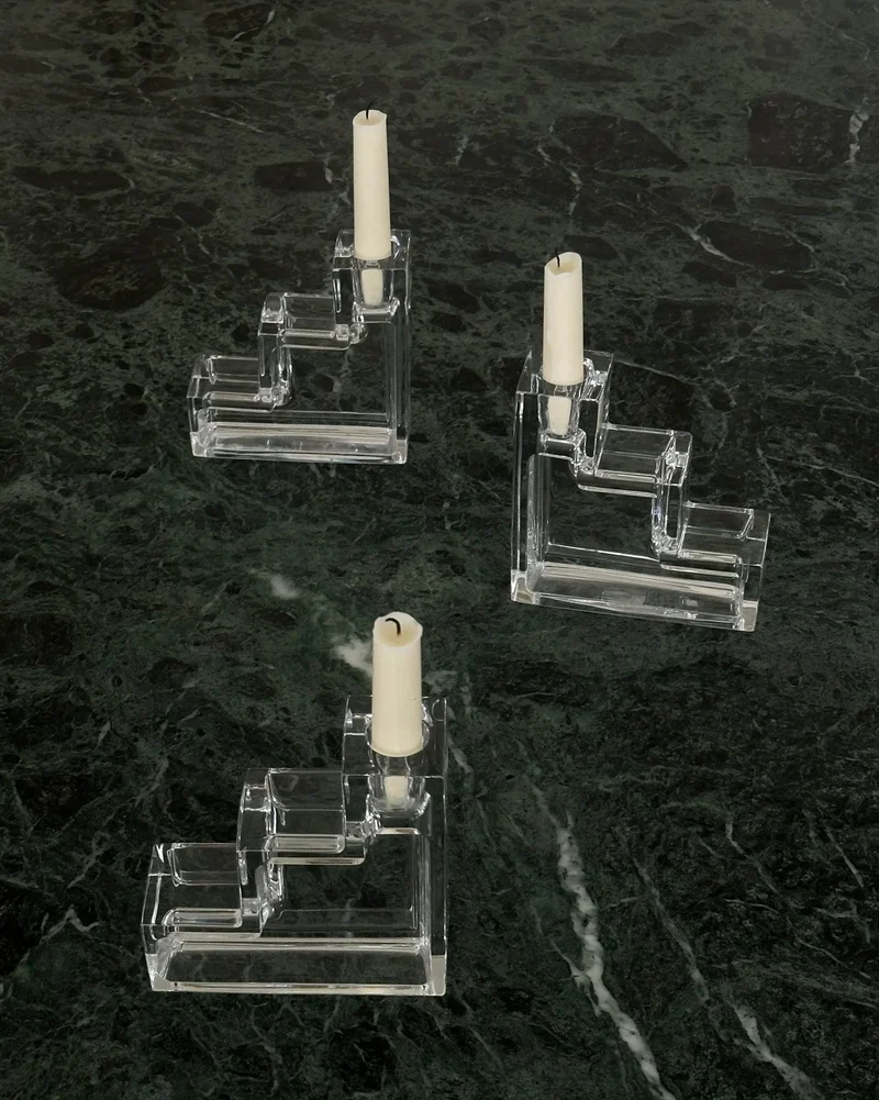 Pristine Table Architecture Candleholders