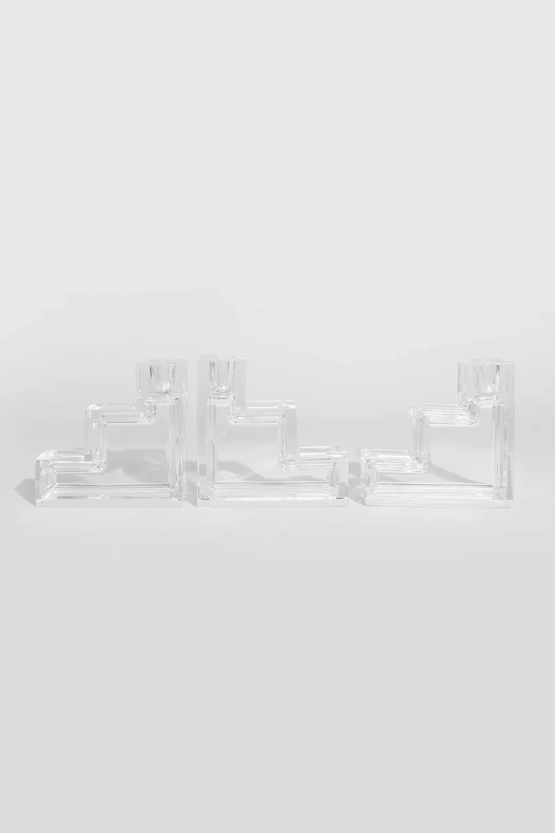 Pristine Table Architecture Candleholders