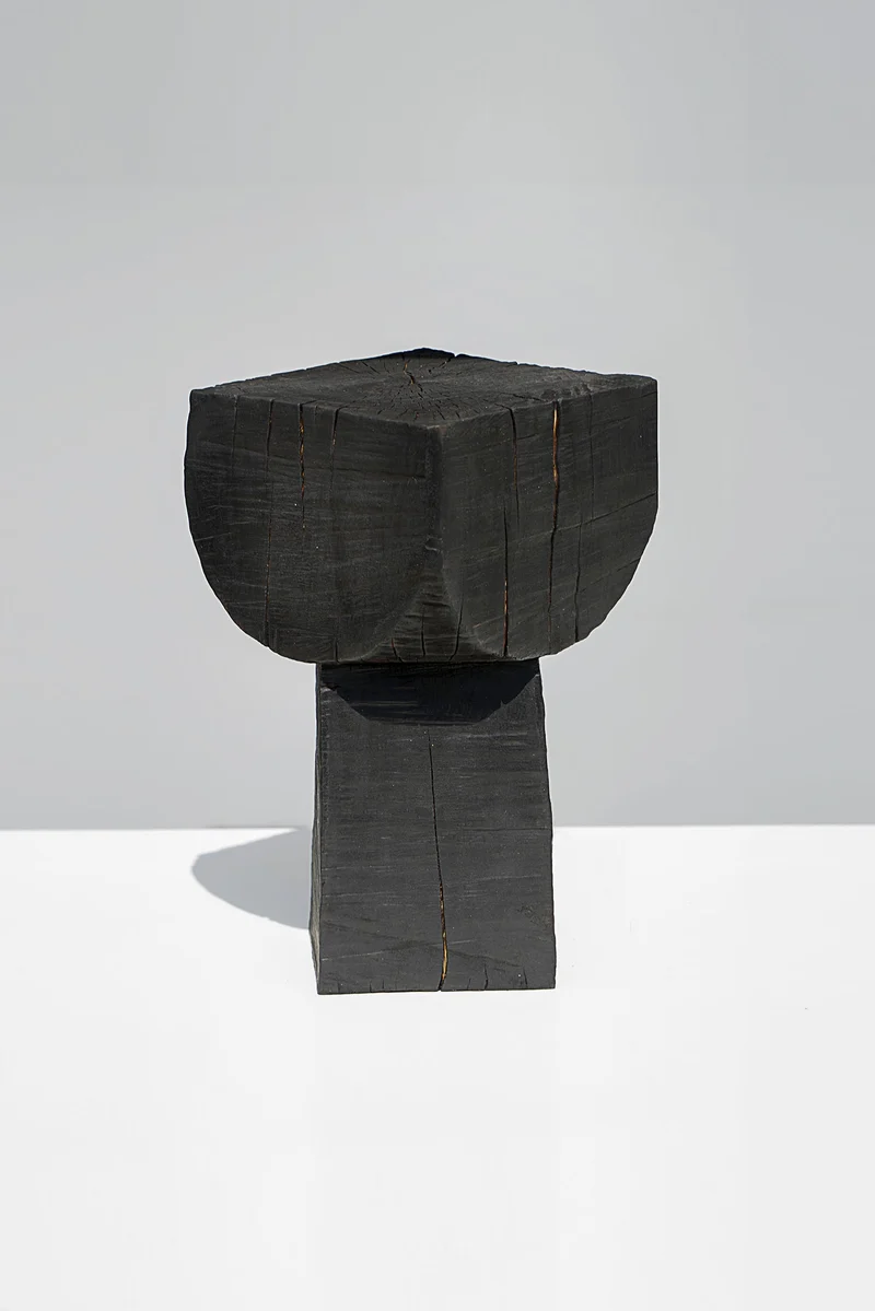 Burnt Black Coffee Tables/Stools