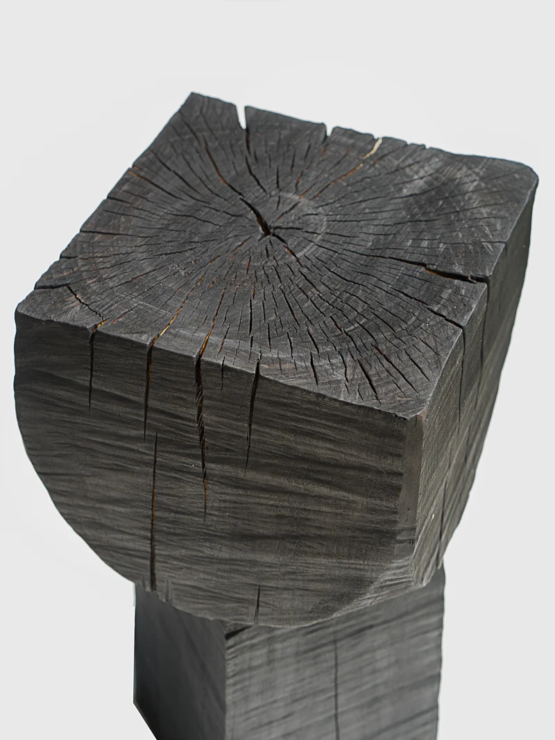 Burnt Black Coffee Tables/Stools