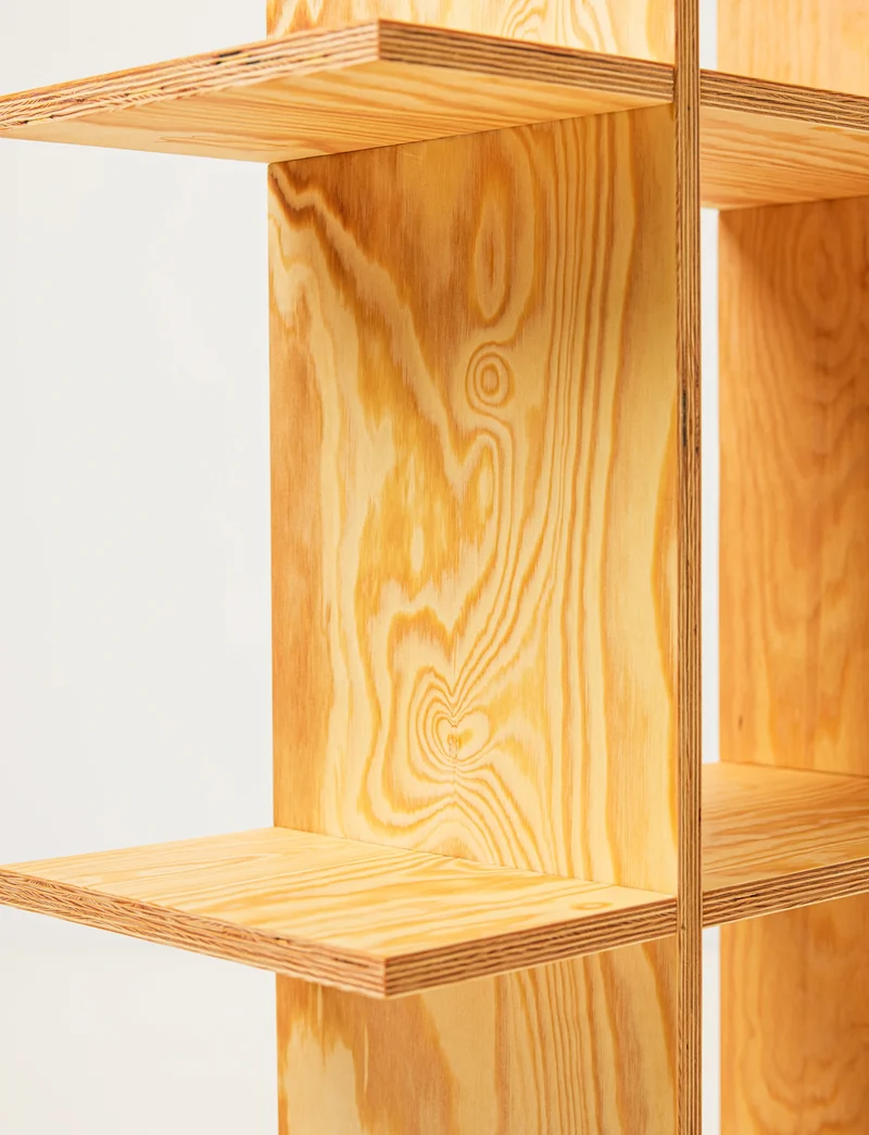 Pine Grid Shelf
