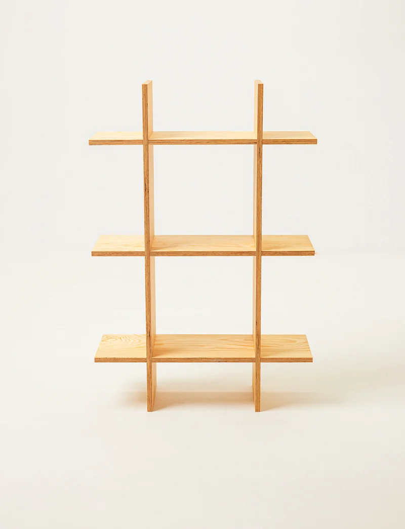 Pine Grid Shelf