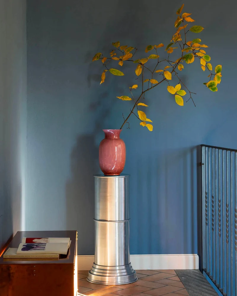 Contemporary End Tables in Metal - Brushed Contemporary Plinth Collection