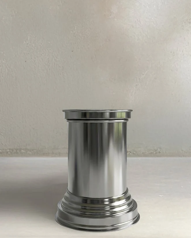 Metal and Aluminum Coffee Table - Side Table Contemporary Style