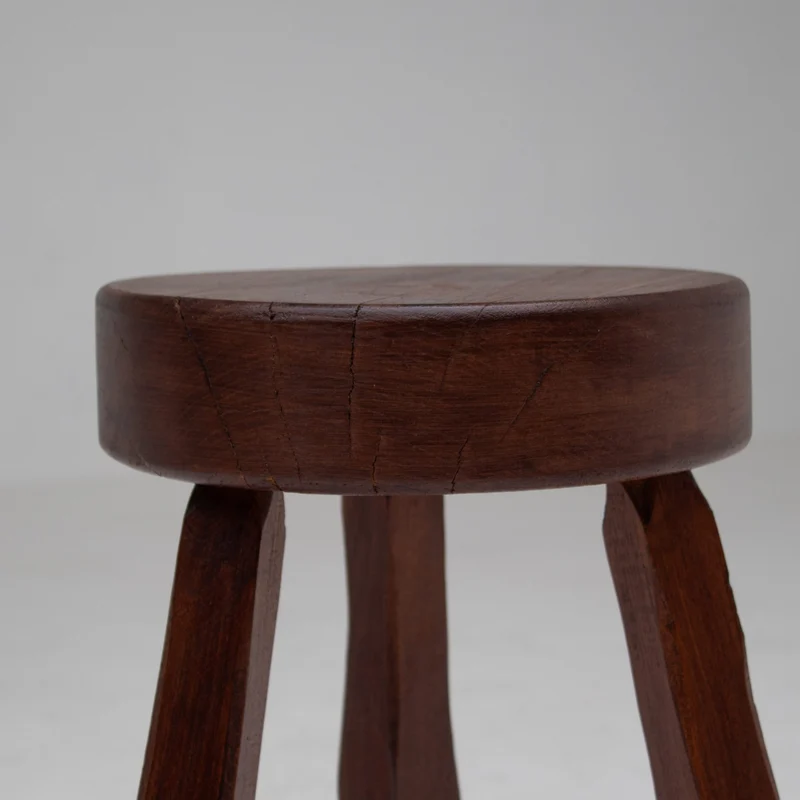 Round Wooden Stool