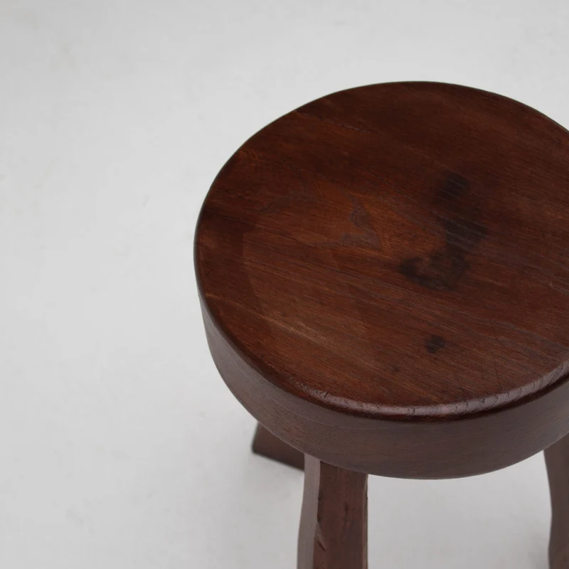 Round Wooden Stool