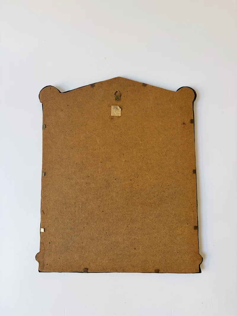 Repoussé Folk Art Copper Frame, c. 1970's-1980's Poland