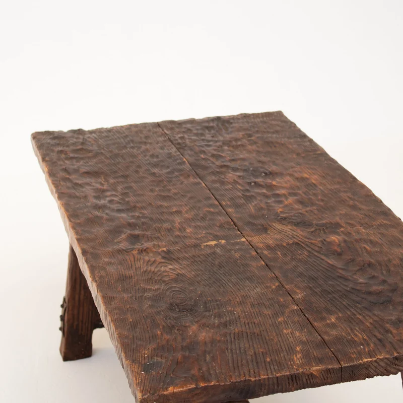 Brutalist Solid Wood Coffee Table
