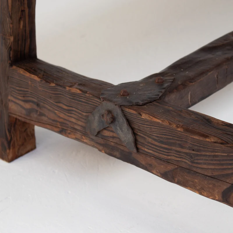 Brutalist Solid Wood Coffee Table