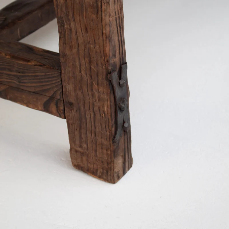 Brutalist Solid Wood Coffee Table