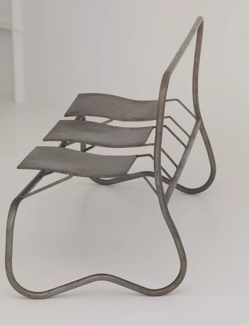 Unique Signed Artist Bench / Settee in Metal