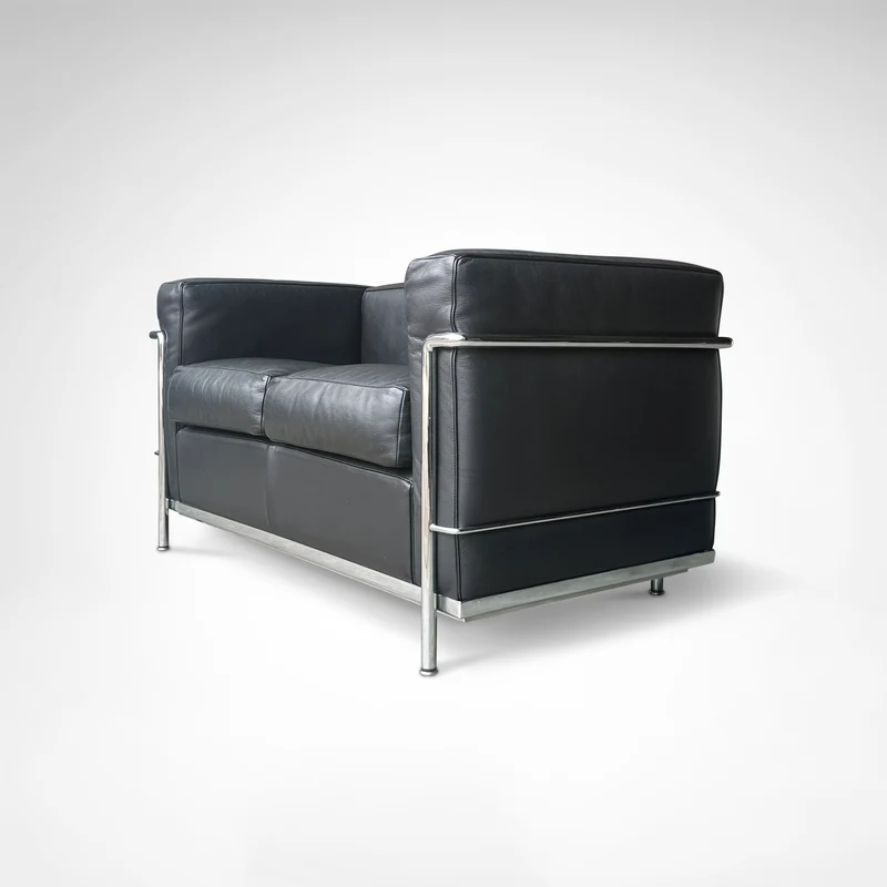 LC2 2-seater sofa by Le Corbusier et al. for Cassina 1990s