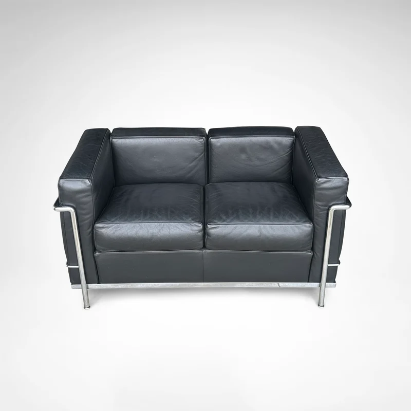 LC2 2-seater sofa by Le Corbusier et al. for Cassina 1990s