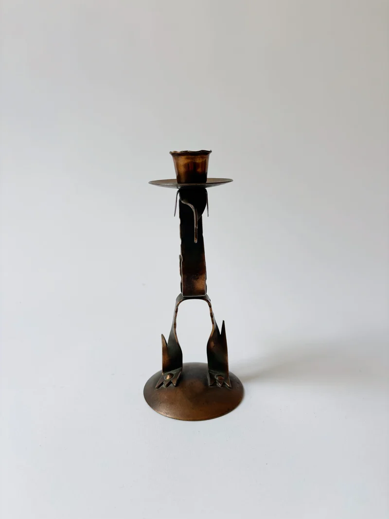 Aspid Folk Art Candlestick, c. 1970's Poland