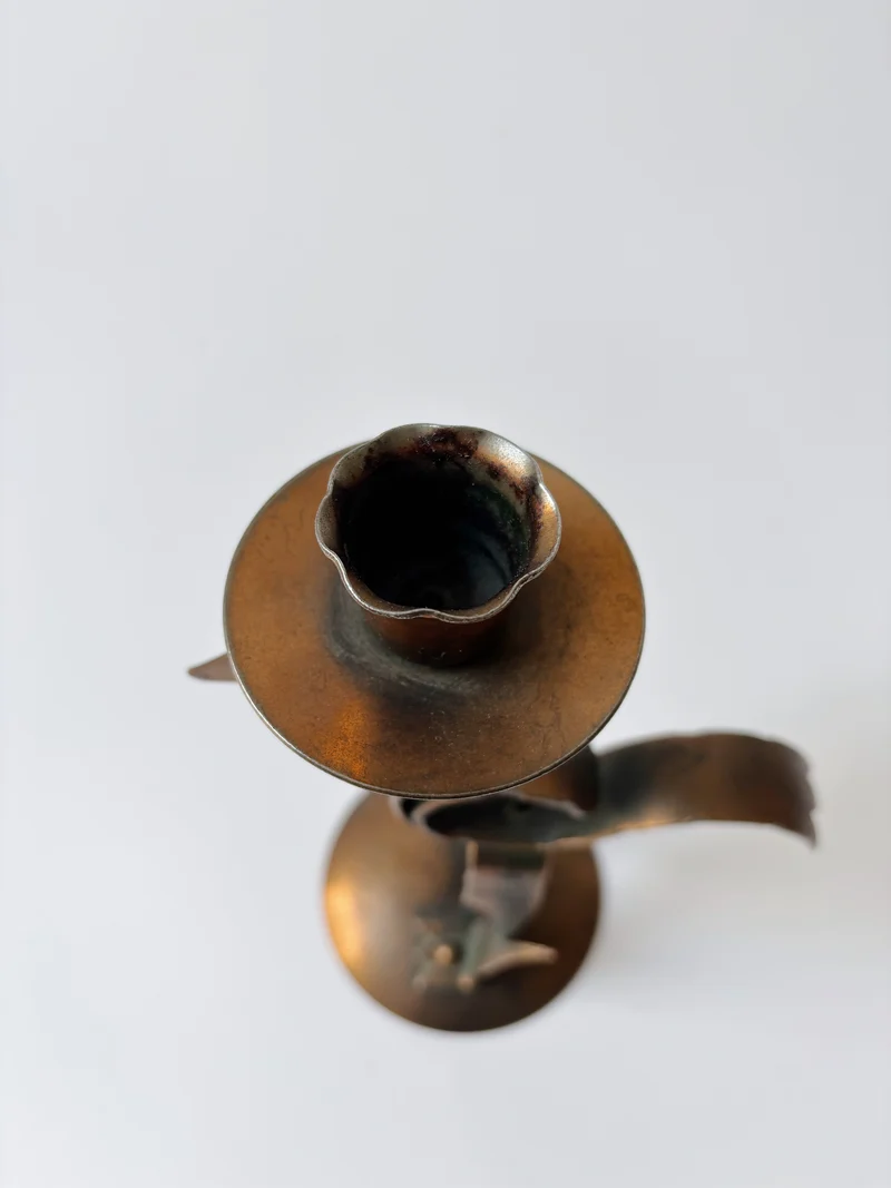 Aspid Folk Art Candlestick, c. 1970's Poland