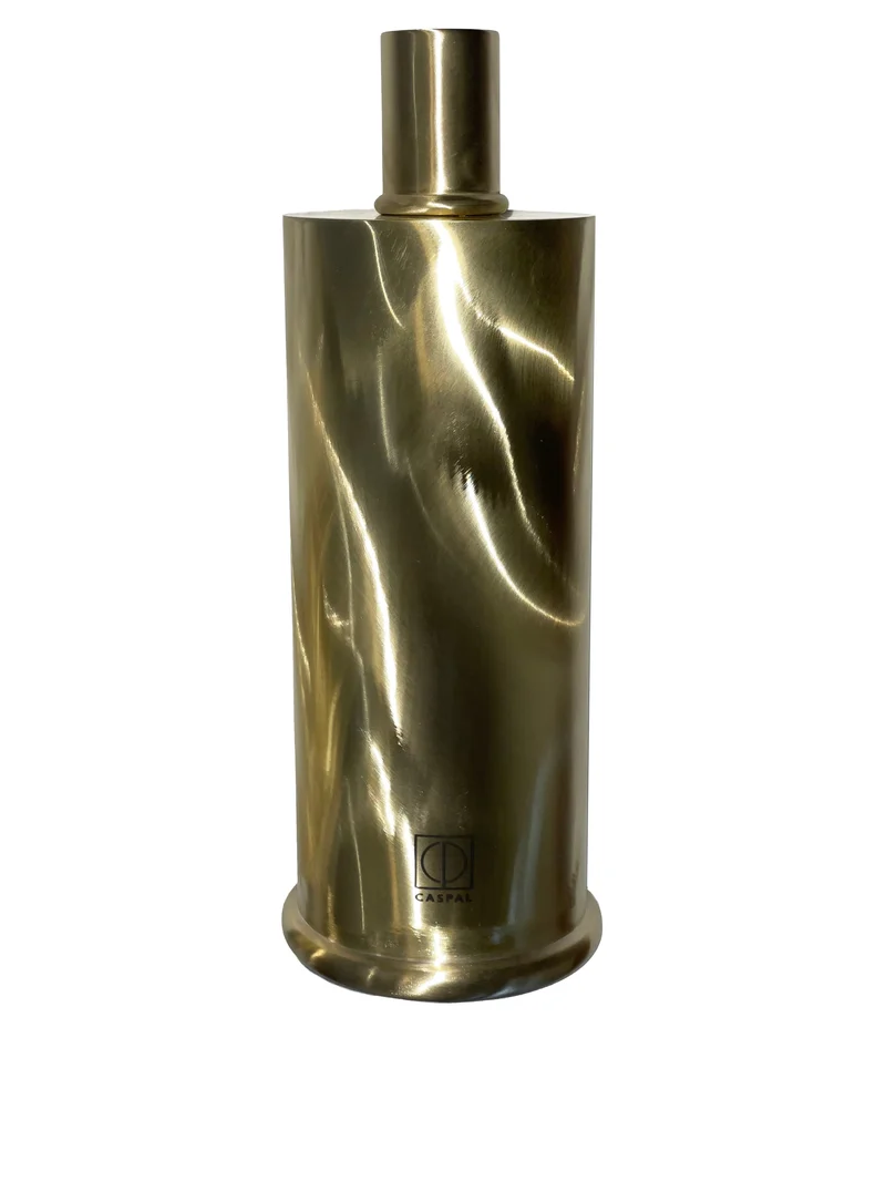 Tall Brushed Brass Candle Holders in Brushed natural brass