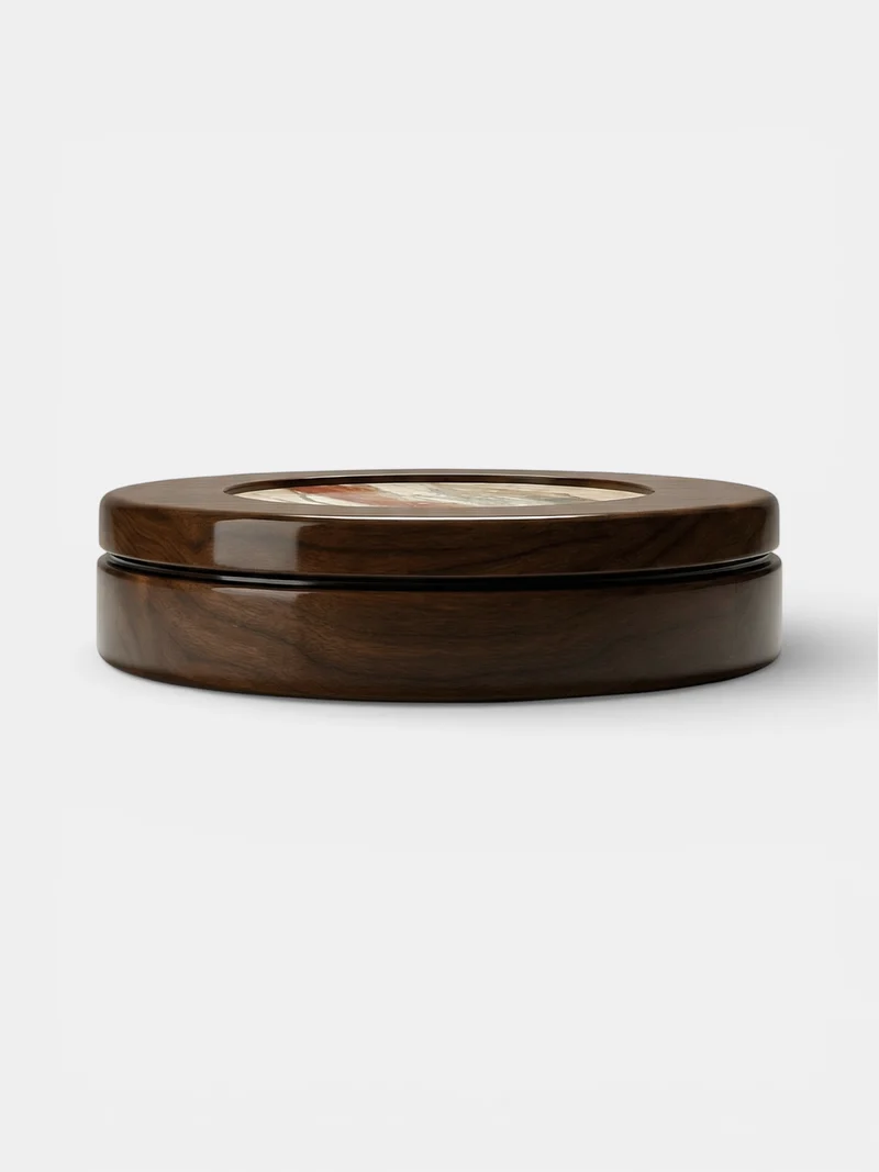 Yoyo Wooden And Breccia Fantastique Marble Coffee Table