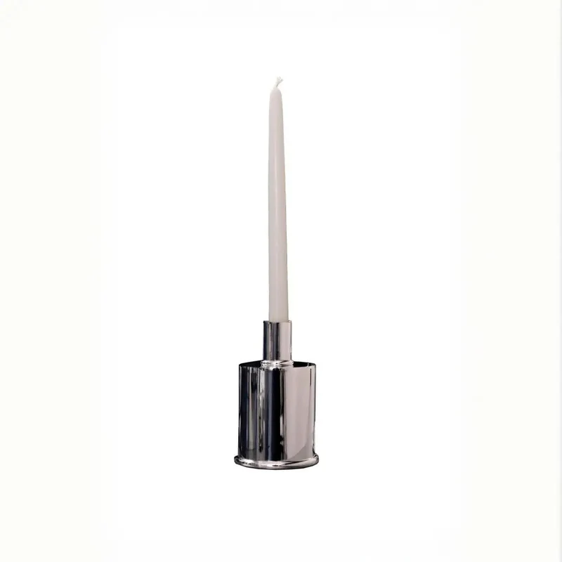 Silver Plated Candle Holders in Brass and Silver Plated Brass