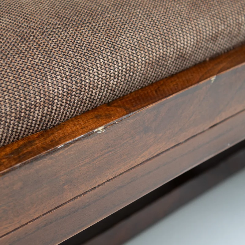 Rustique Bench in Wood with Cushion