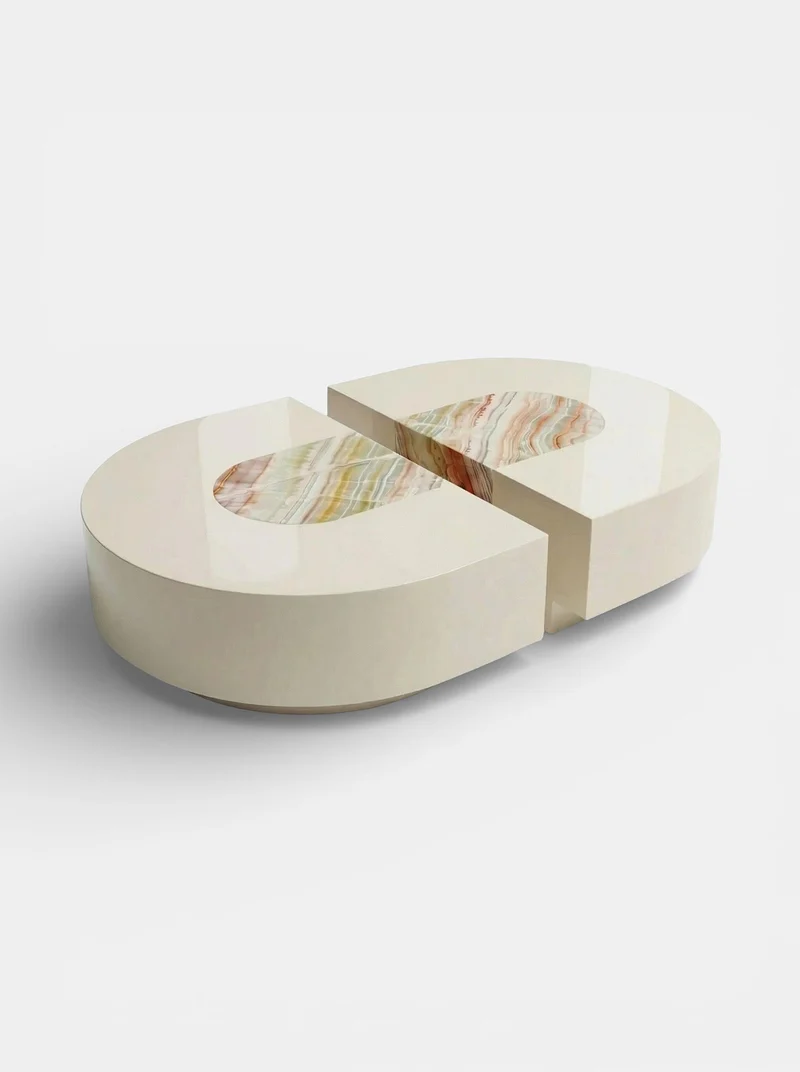 Baci Capsule Rainbow Onyx Coffee Table