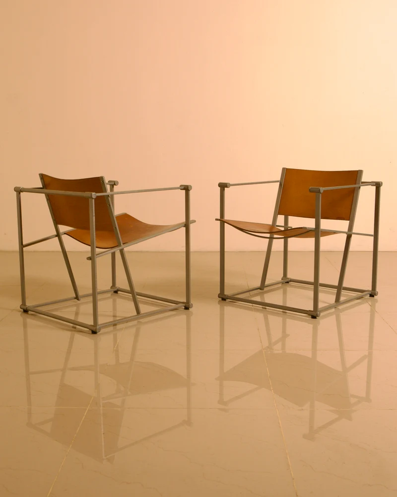 Pair of "FM62" armchairs by Radboud van Beekum for Pastoe, 1980s