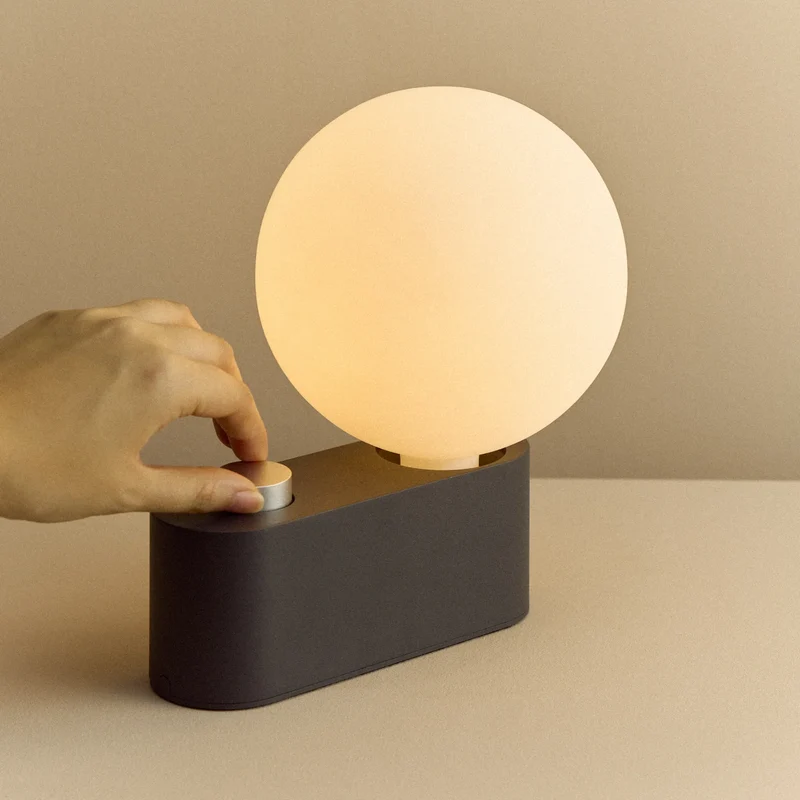Alumina Multi-Use Lamp in Charcoal - Set of 2