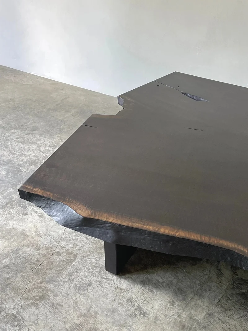 Walnut Slab Low Table