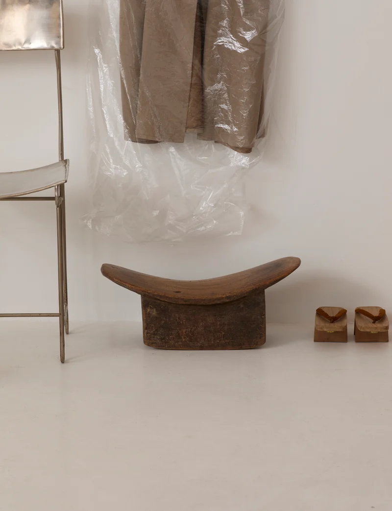 Mid-Century African Senufo Stool in Solid Wood