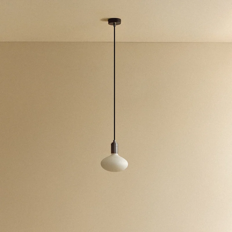 Oval Dim-to-Warm Pendant Light in Graphite
