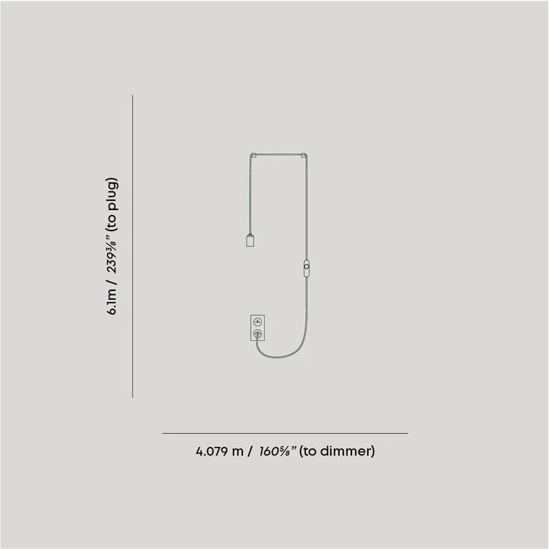 Oval Dim-to-Warm Plug-In Pendant in Brass