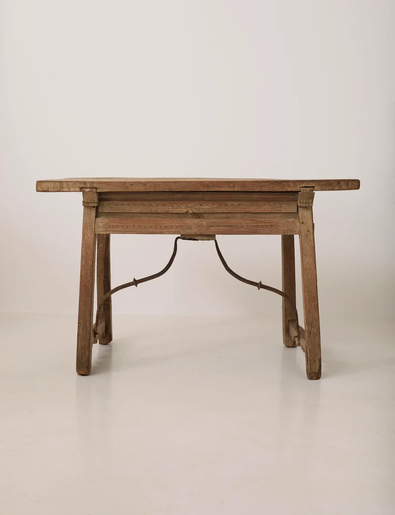 Spanish Folk Vernacular Table From The 17th Century