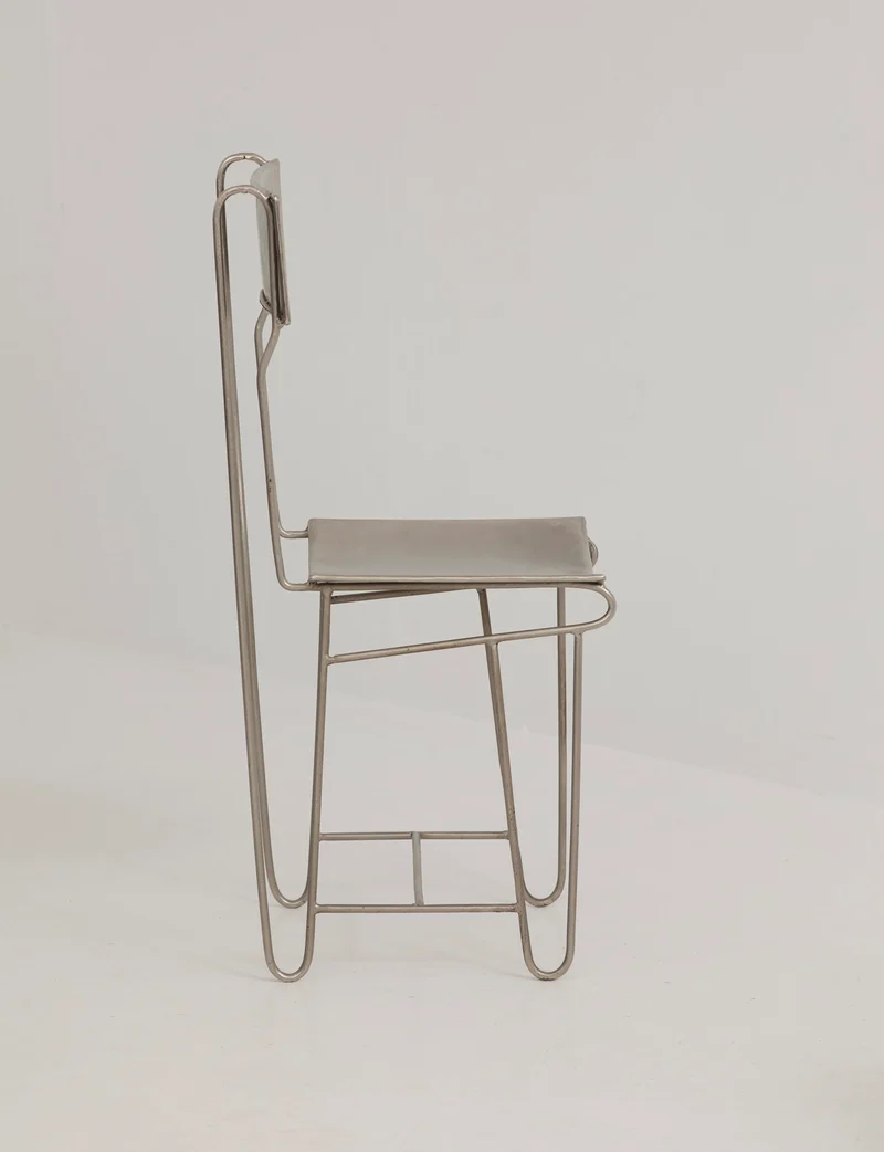 Set of 4 Metal Artist Dining Chairs from France Circa 1960-70