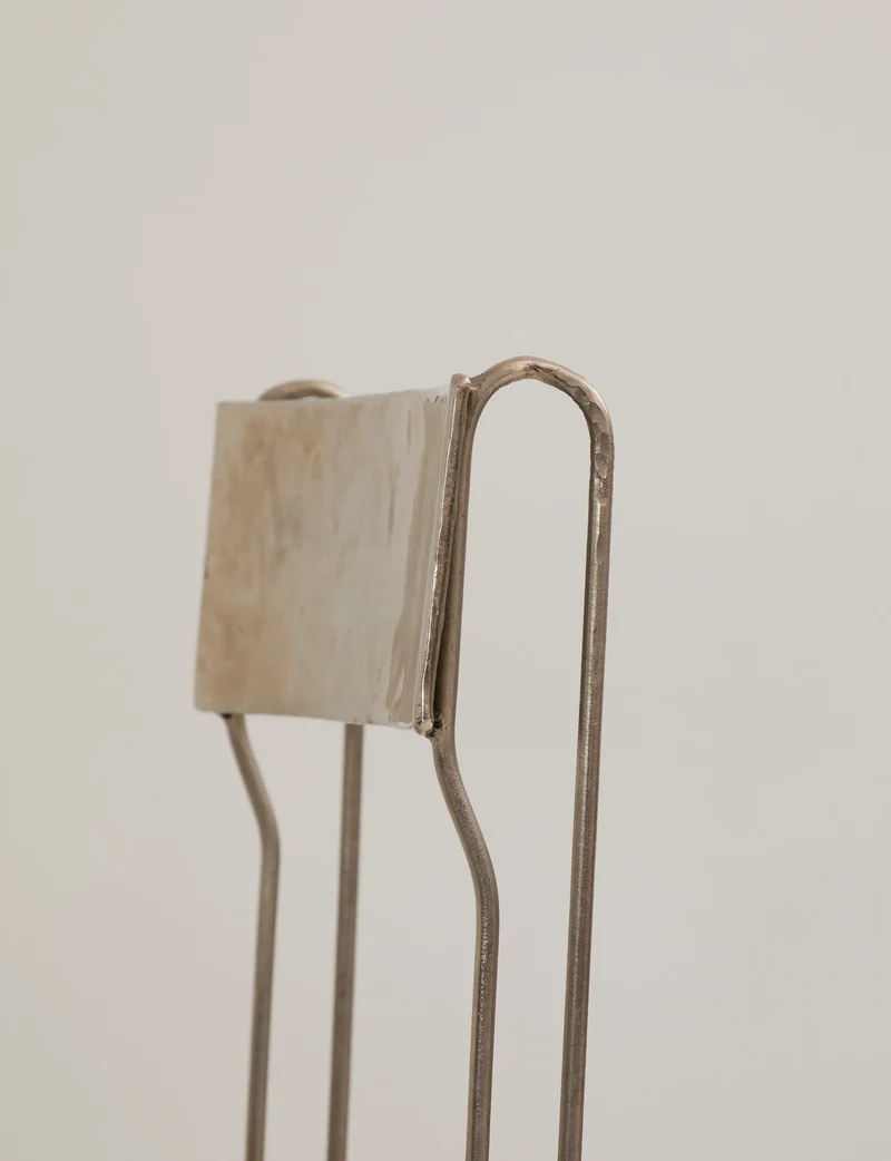 Set of 4 Metal Artist Dining Chairs from France Circa 1960-70