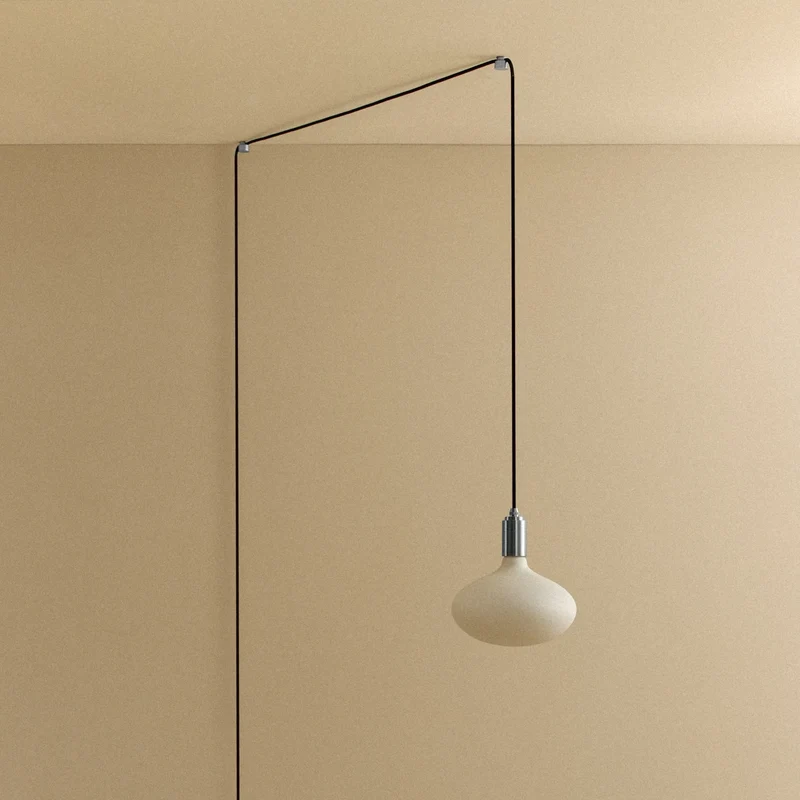 Oval II Plug-In Pendant Light in Stainless Steel