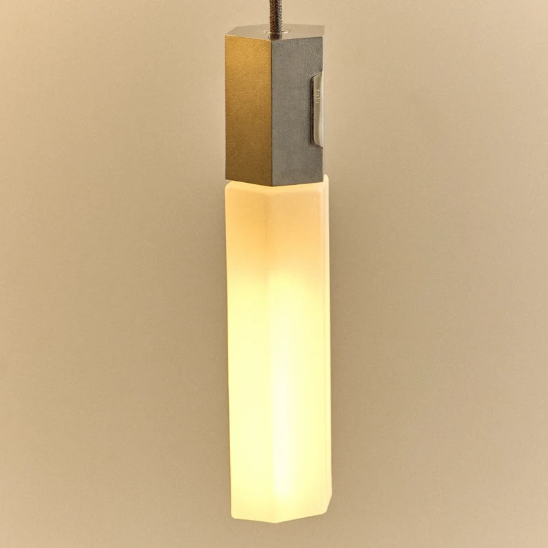 Basalt Nine Pendant in Stainless Steel