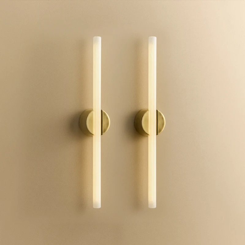 Kilter Wall Light in Solid Brass - Set of 2