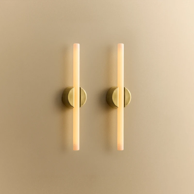 Kilter Wall Light in Solid Brass - Set of 2
