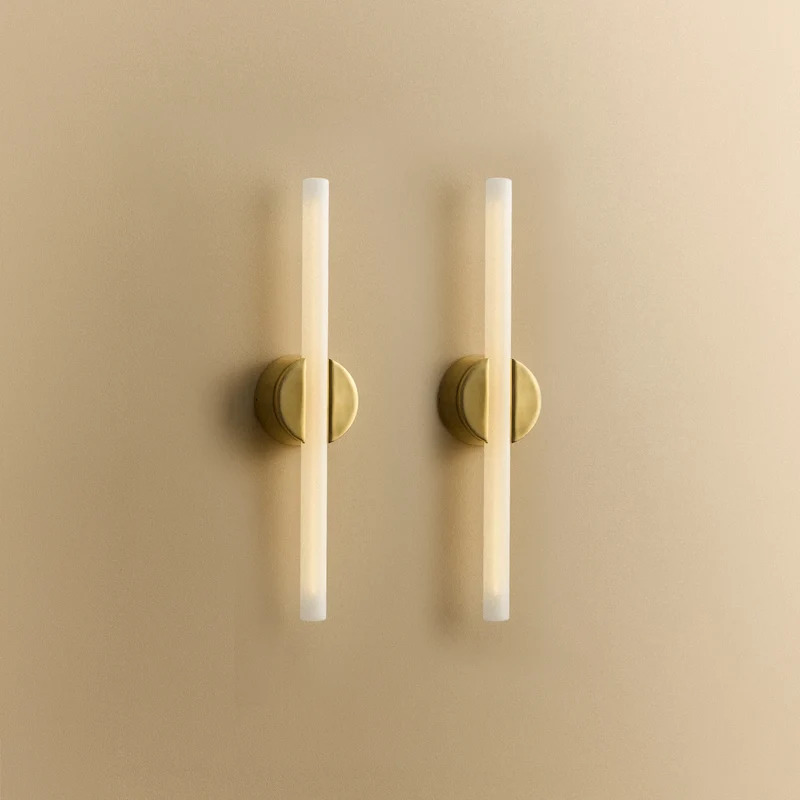 Kilter Wall Light in Solid Brass - Set of 2