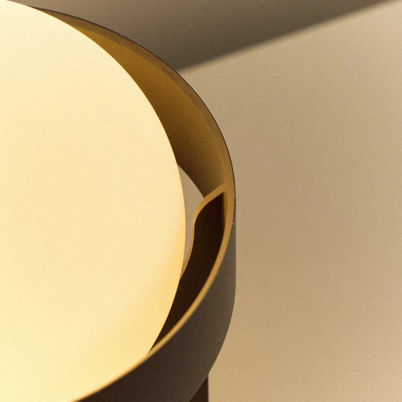 Loop Table Lamp in Dark Grey + Sphere IV