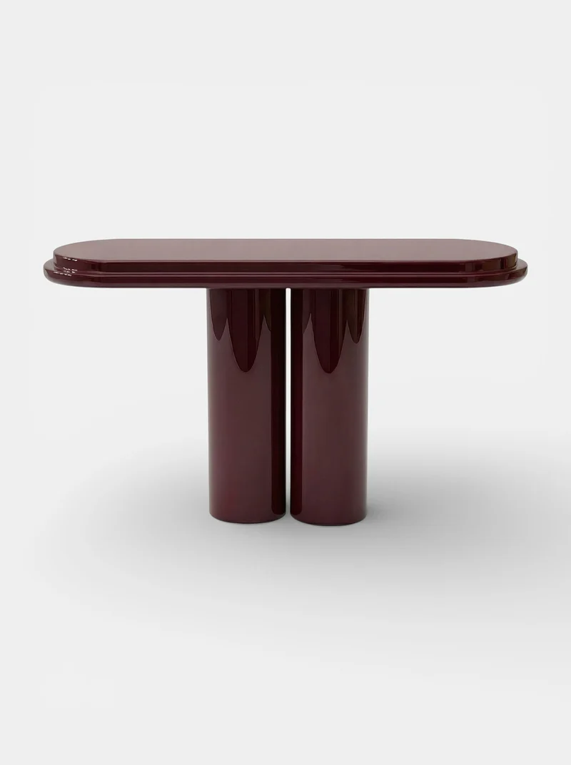 Ida Bordeaux Lacquered Console