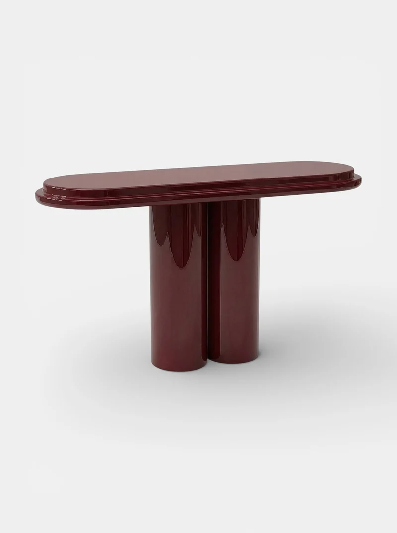 Ida Bordeaux Lacquered Console
