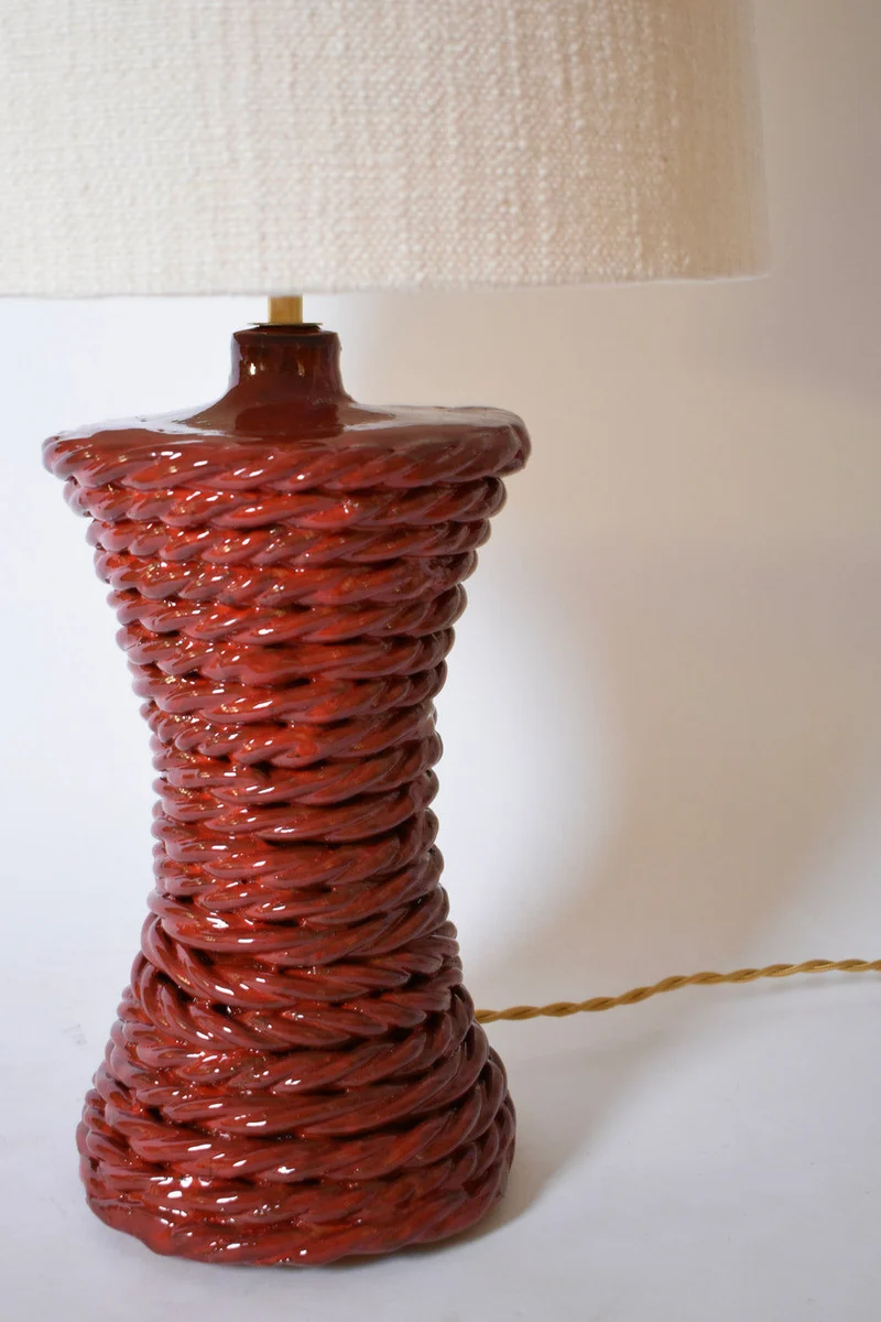 "Kasaï" Red Ceramic Table Lamp