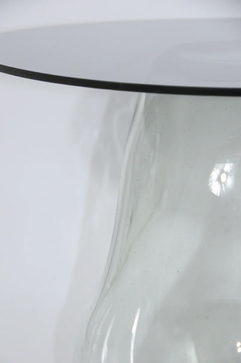 Bubble Side Table in Glass or Tempered Glass